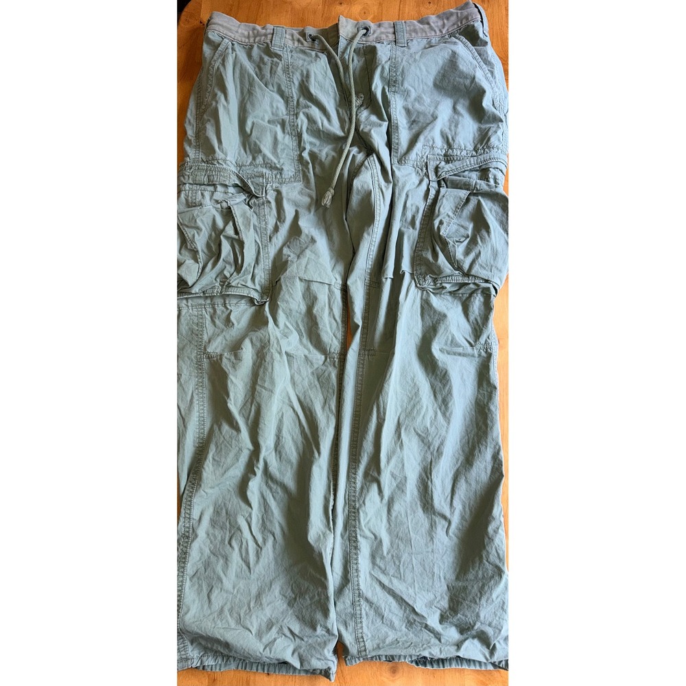 Denim & Supply Ralph Lauren Green Cargo Pants 38x32 Utility Military Style 409
